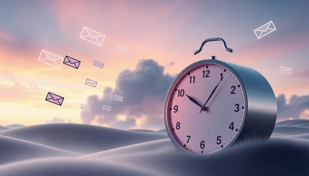 email send timing