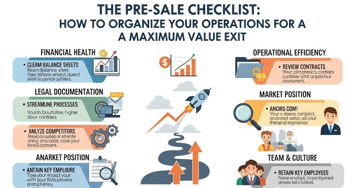 The Pre-Sale Checklist: How to Organize Your Operations for a Maximum Value Exit.