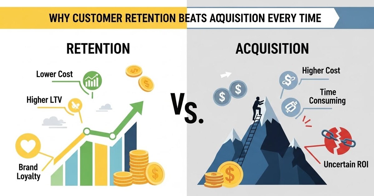 The Growth Engine: Why Customer Retention Beats Acquisition Every Time.