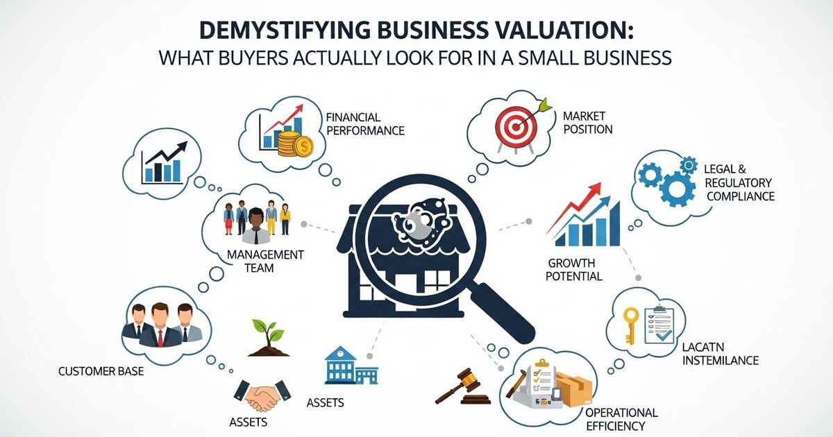 Demystifying Business Valuation: What Buyers Actually Look For in a Small Business.