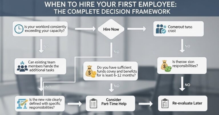 When to Hire Your First Employee: The Complete Decision Framework