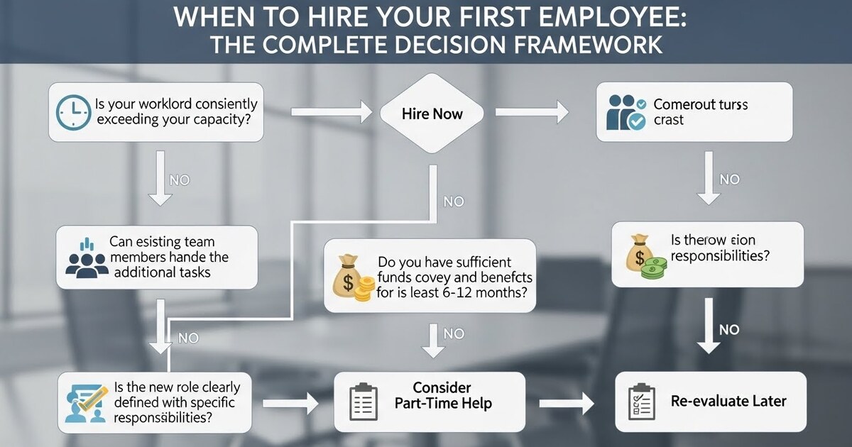 When to Hire Your First Employee: The Complete Decision Framework