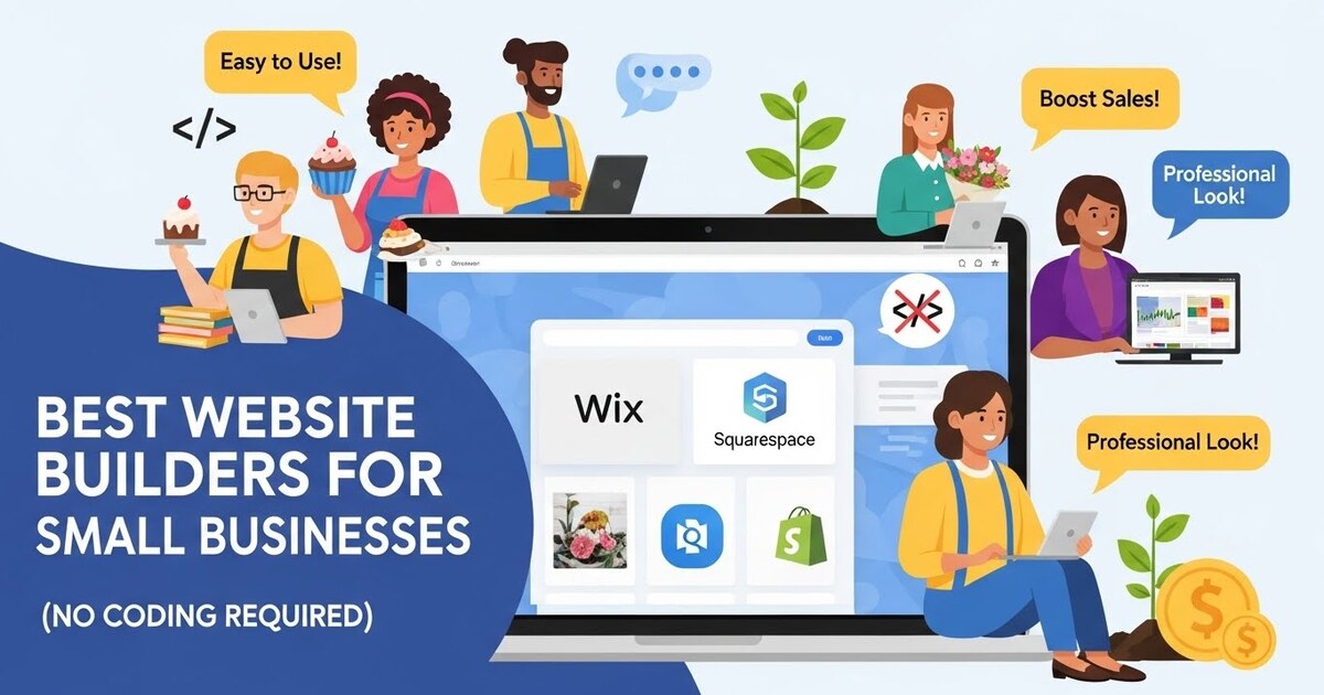 Best Website Builders for Small Businesses (No Coding Required)