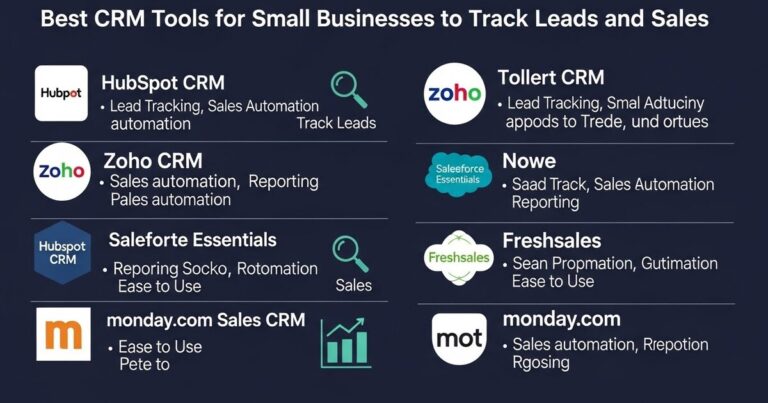 Best CRM Tools for Small Businesses to Track Leads and Sales
