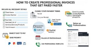 How to Create Professional Invoices That Get Paid Faster