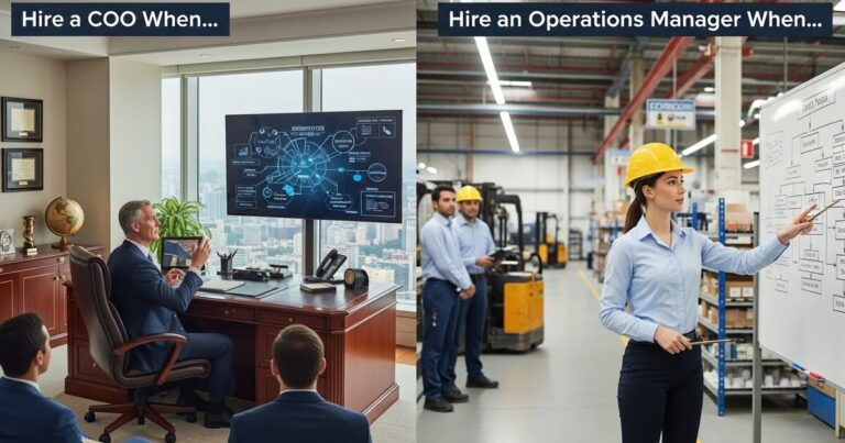 When to Hire a COO vs. Operations Manager