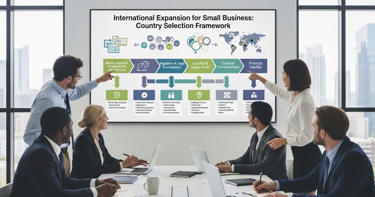 International Expansion for Small Business: Country Selection Framework